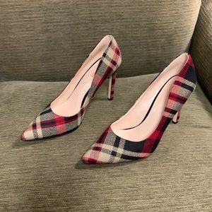 Nine West Plaid Heel